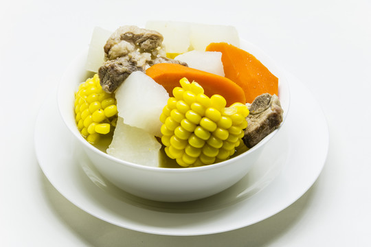 萝玉米排骨汤