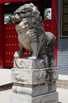 昭陵博物馆大门石狮