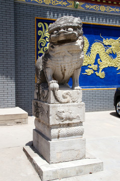 昭陵博物馆大门石狮