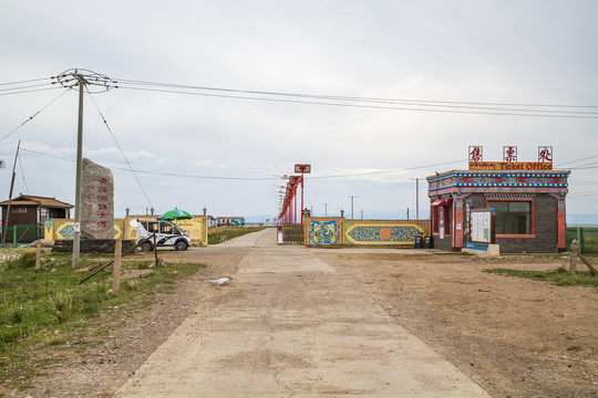 航拍青海湖仙女湾景区