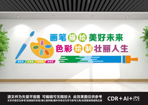 美術教室文化墻