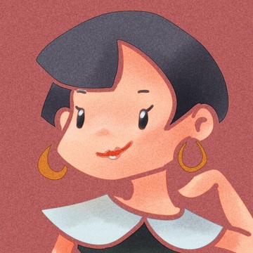 戴耳環(huán)的時尚女士頭像