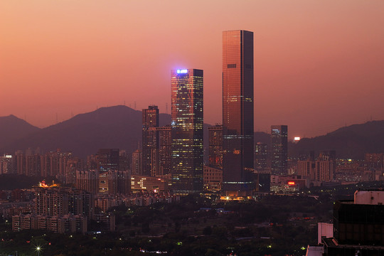 深圳深业上城城市风光夜景