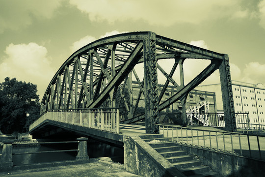 上海白渡桥老照片