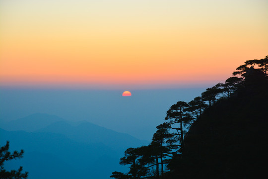 黄山日出