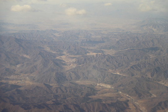 航拍祖国大地崇山峻岭