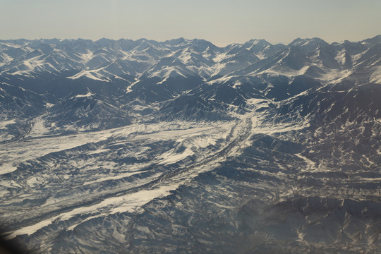 航拍天山