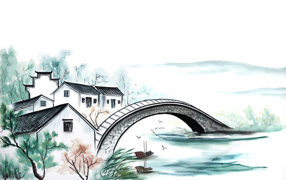 水墨江南畫