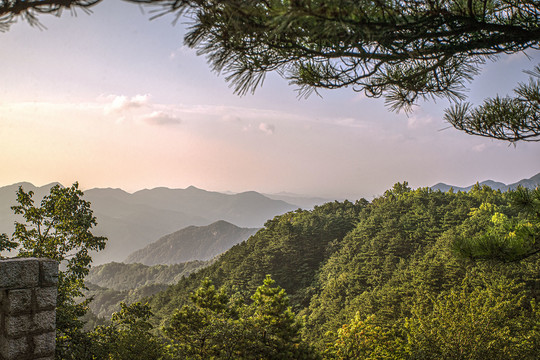 鸡公山日落