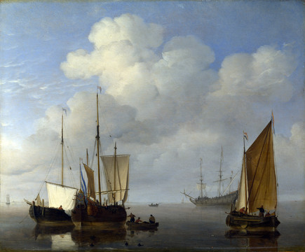 Willem van de Velde荷兰小威廉海洋风景油画