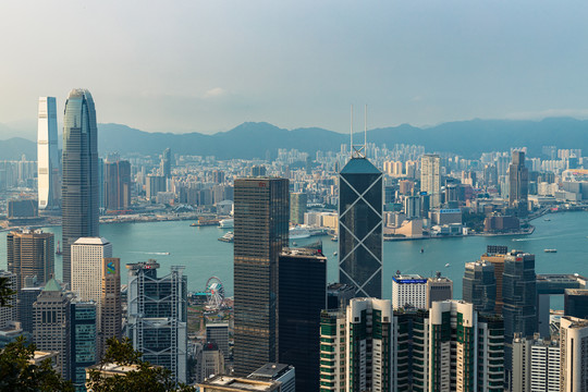 香港太平山顶风景