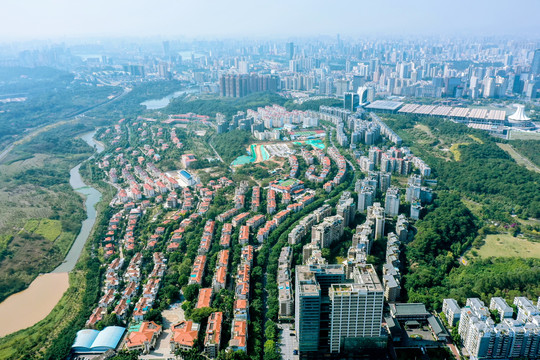 航拍南寧城市風光