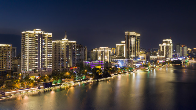 三亚河夜景