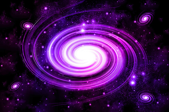 紫色漩渦星空背景