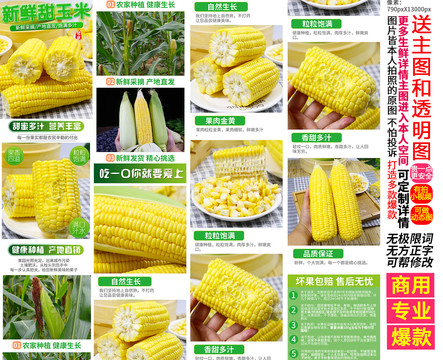 甜玉米詳情頁