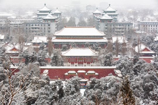 北京雪景风光