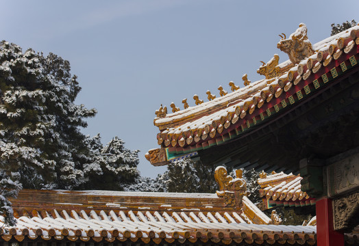 北京故宫雪景