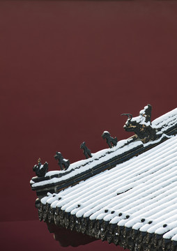 北京故宫雪景