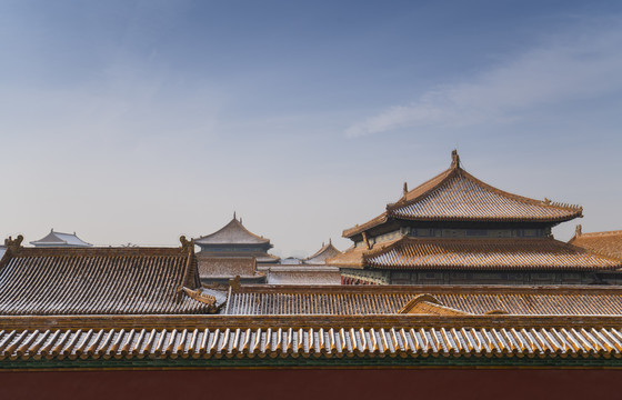 北京故宫雪景