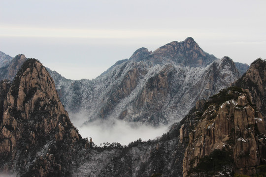 冬日黄山