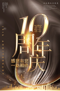 10周年庆海报