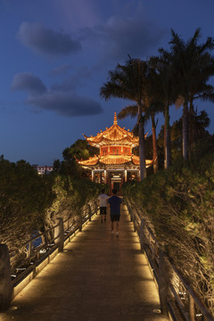 蒙自南湖公园夜景