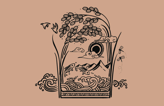 水稻插圖