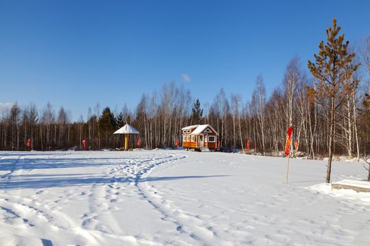 黑龙江漠河雪景