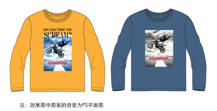 時(shí)尚飛車主題印花Tee