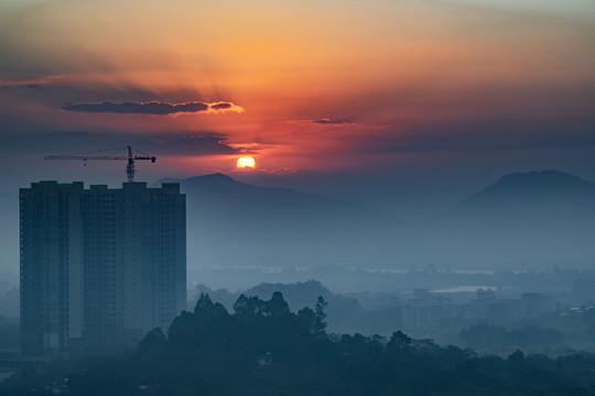 城市的早晨