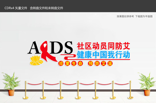 艾滋文化墻