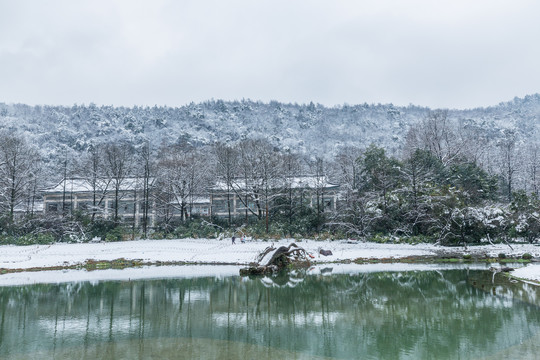 杭州西湖雪景