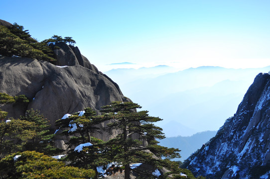 黄山雪景