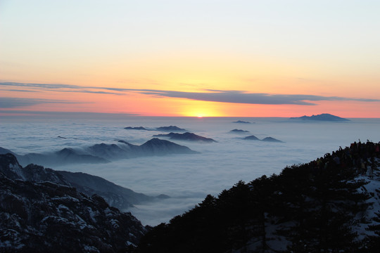 黄山日出