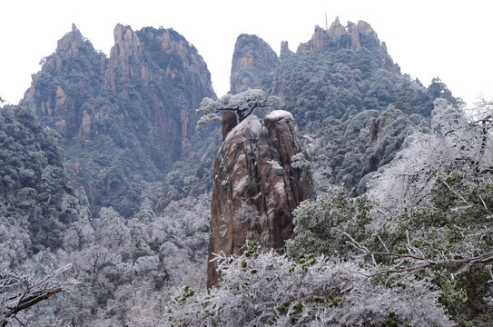 黄山雪景