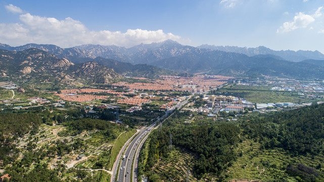 航拍青岛崂山