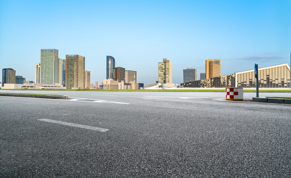 沥青路面和都市景观