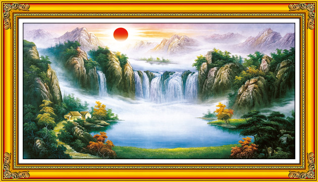 風(fēng)水山水畫