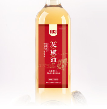 花椒油瓶標(biāo)貼