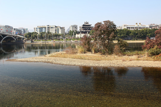 桂林漓江两岸风景