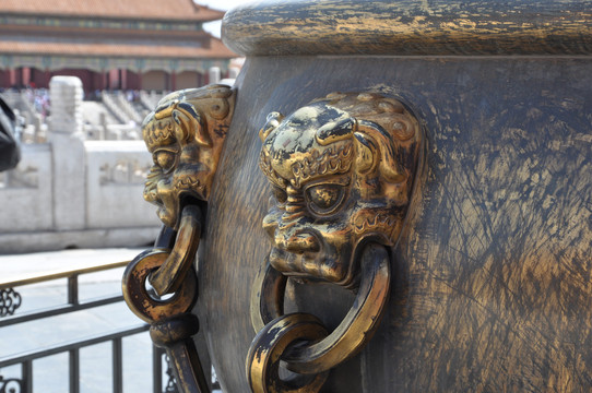 北京故宫博物院大铜缸