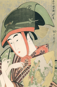 喜多川歌麿當(dāng)世踴子揃吉原雀