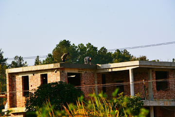 乡村建房子场景