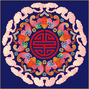 五福捧壽