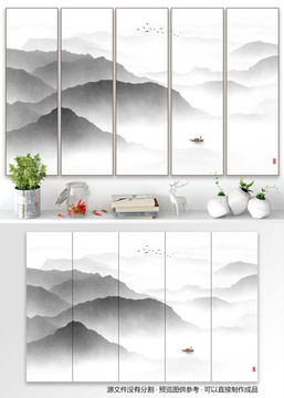 水墨畫軟膜天花