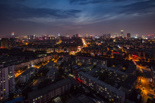 沈阳城市风光夜景