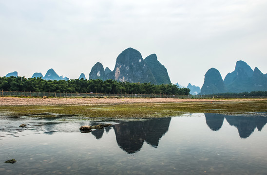 桂林山水阳朔风光漓江漂流装饰画