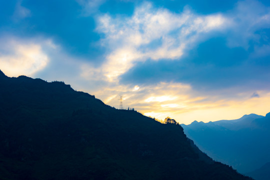 黄昏的天空