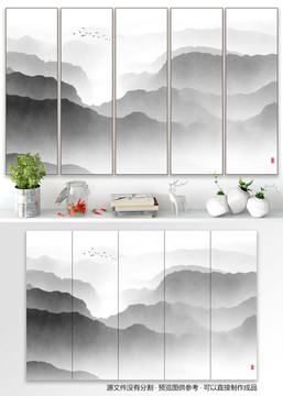 水墨山水抽象畫(huà)