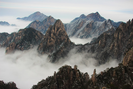 冬日黄山